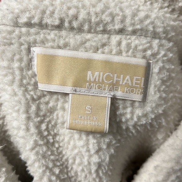 MICHAEL MICHAEL KORS SHERPA LINED MOTO STYLE JACKET SMALL - Picture 13 of 16